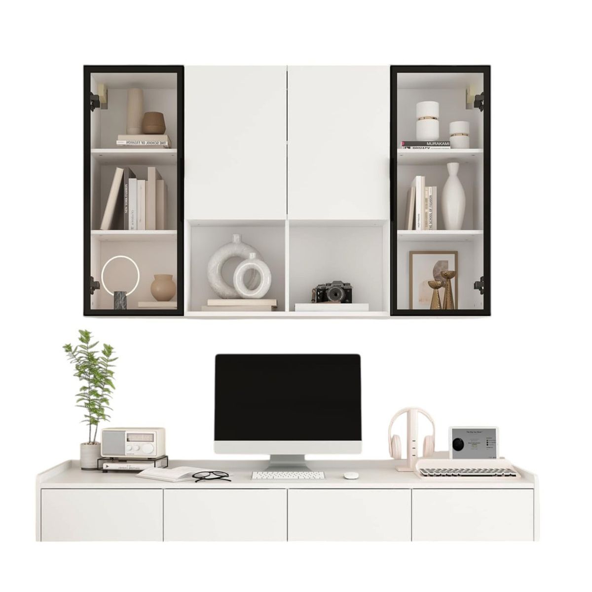 GENERICO - Escritorio Flotante con Repisa Romany - Vaquita Home