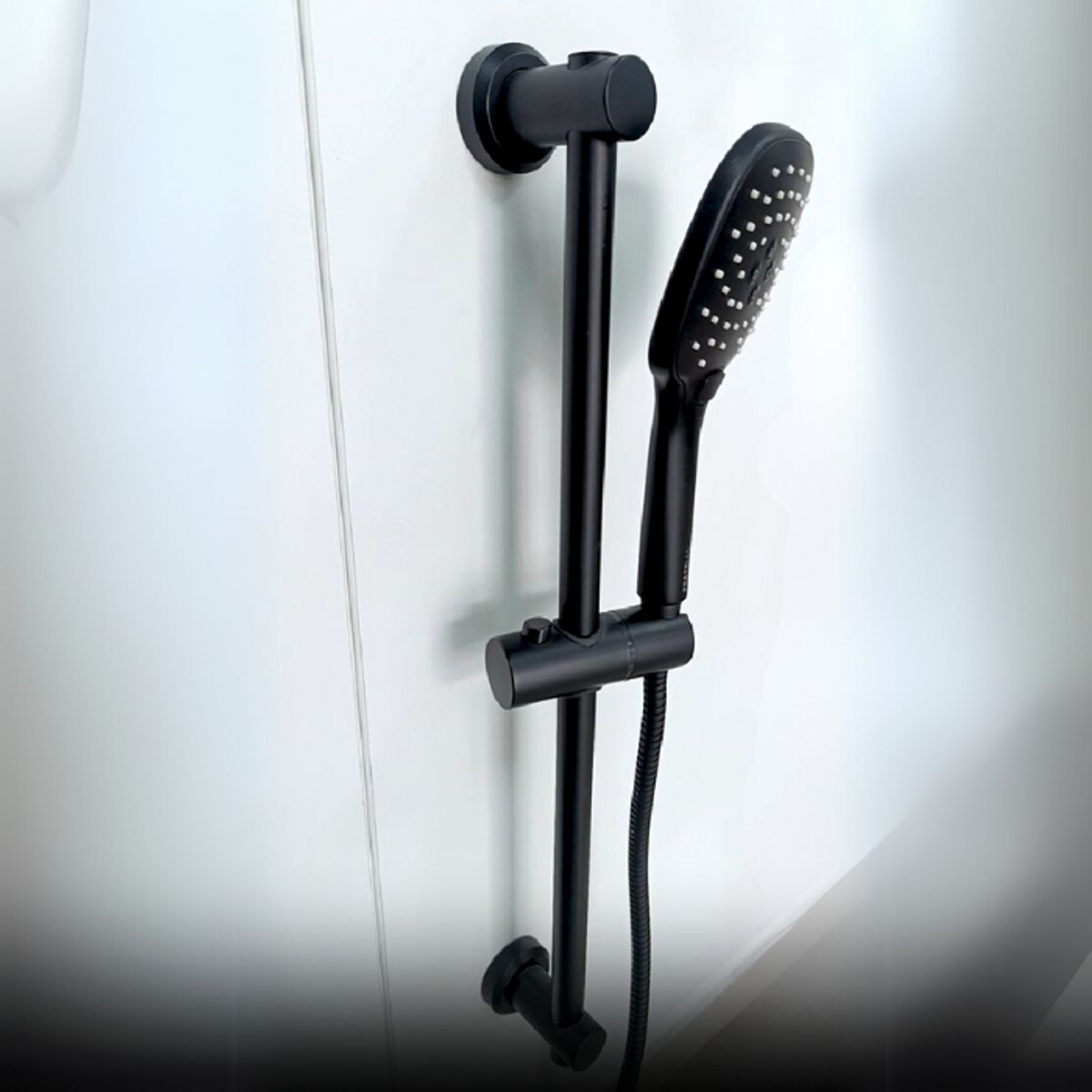 FRATELLI - DUCHA TELEFONO CON BARRA REGULABLE NEGRO