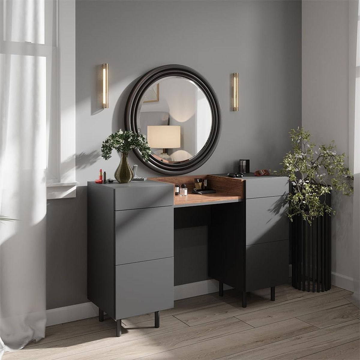 GENERICO - Escritorio Tocador Multiusos Julian - Vaquita Home