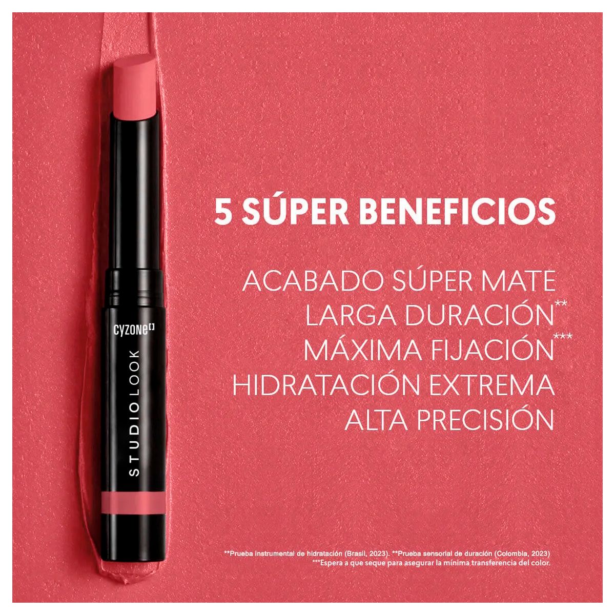 CYZONE - Labial en Barra HONEY NUDE Supermate Lips Studio Look