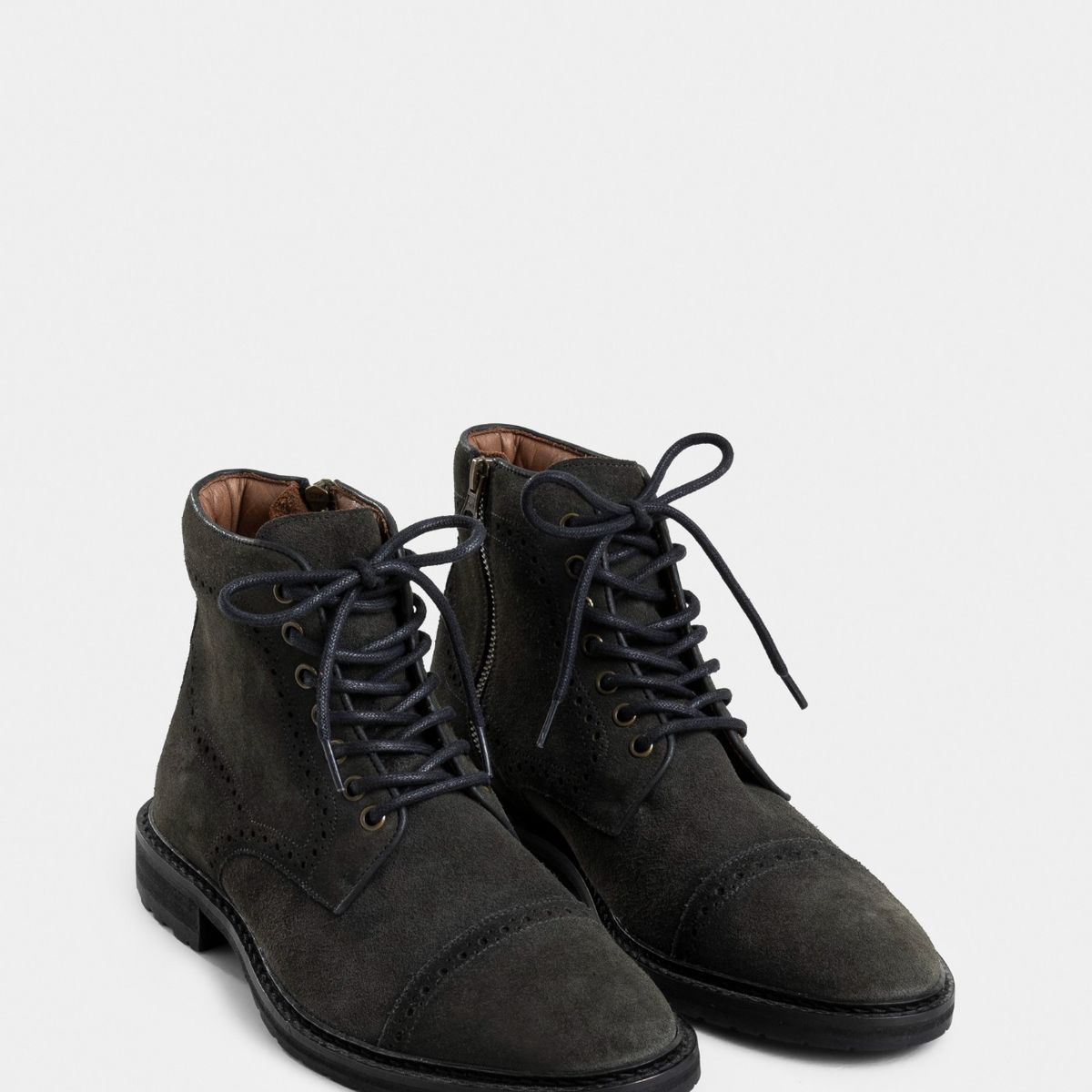 VELEZ - Vélez Botas Estepa 2 Cuero Hombre Gris Plata