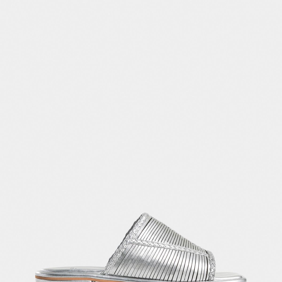 VELEZ - Vélez Sandalias Plana Inflexus Cuero Mujer Plata