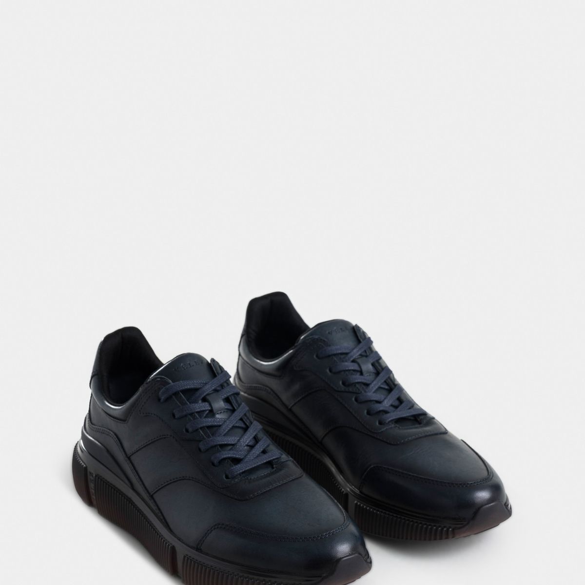 VELEZ - Vélez Zapatillas Bikal Cuero Hombre Casual Azul Oscuro