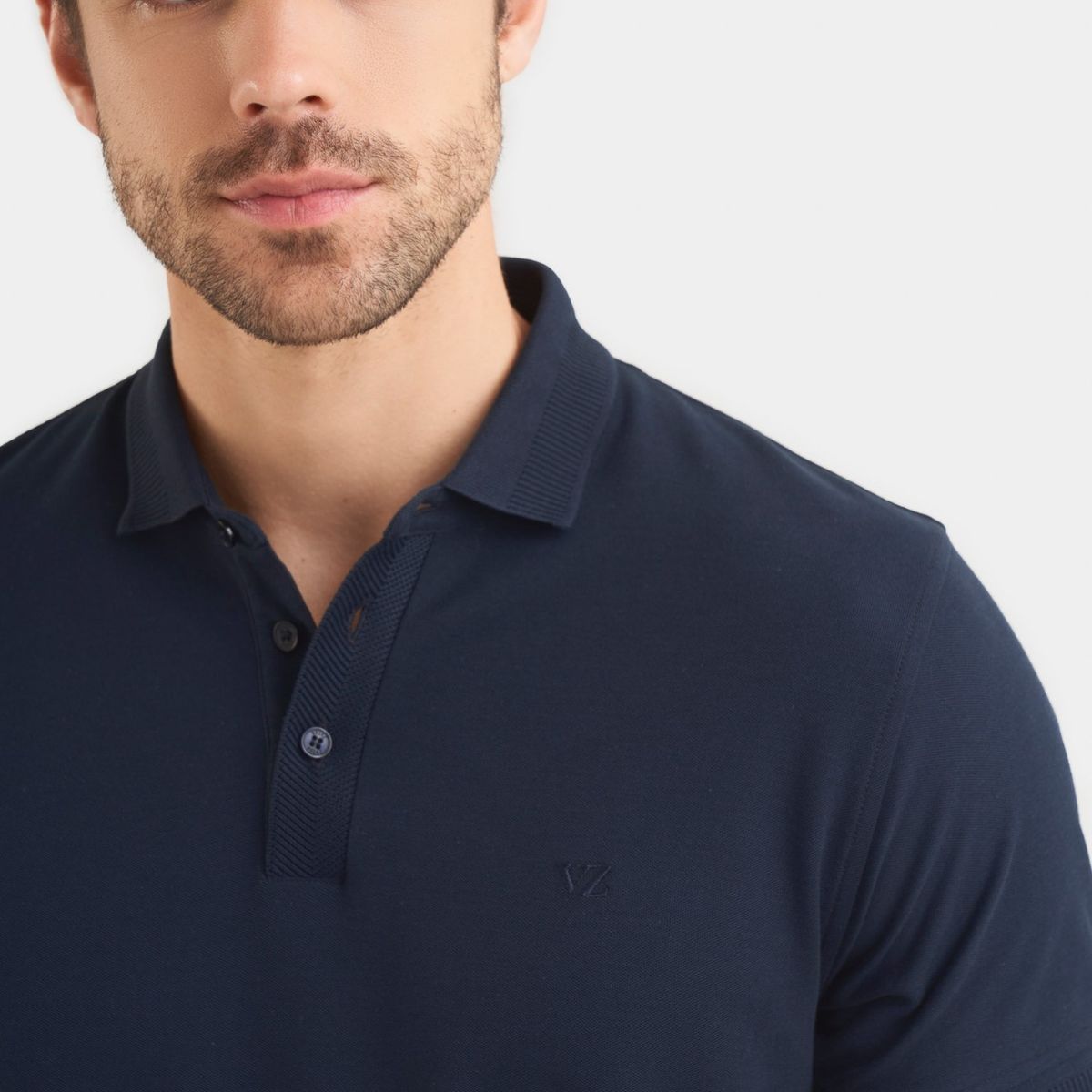 VELEZ - Vélez Polo Casual Algodón Pima Azul Oscuro