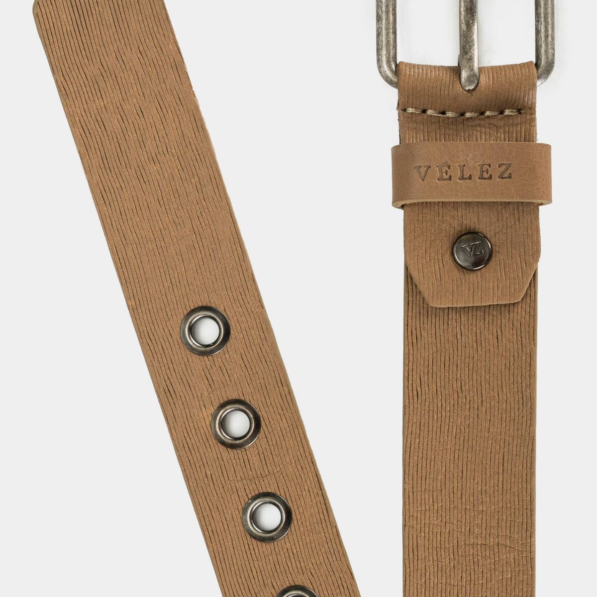 VELEZ - Vélez Correa Unifaz Malva Cuero Hombre Punta Diagonal Arena