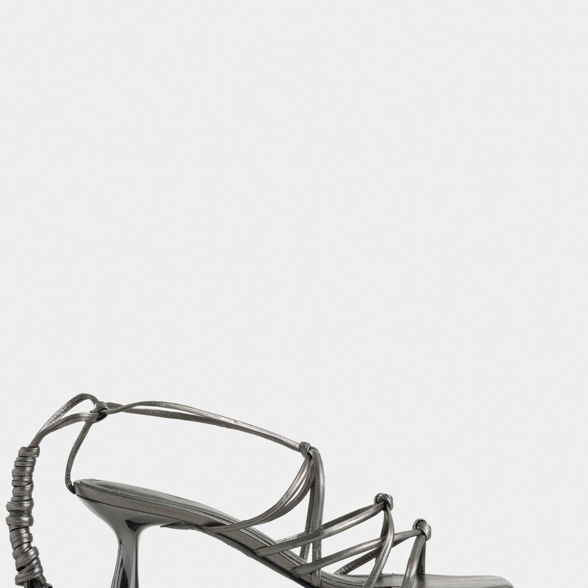 VELEZ - Vélez Sandalias Tacón Viena Cuero Mujer Plata