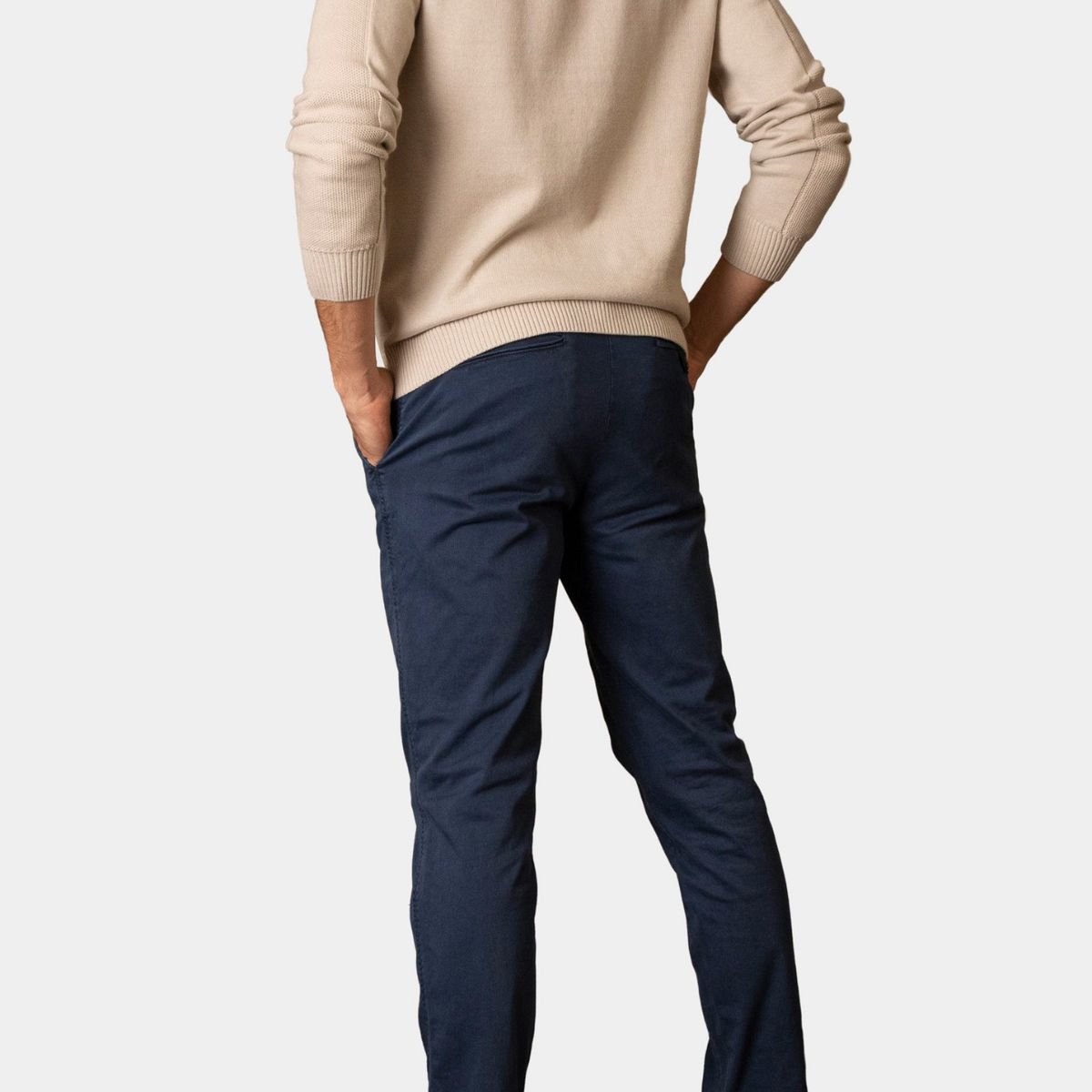 VELEZ - Vélez Pantalón Chino Italo Hombre Semifitted Azul Oscuro