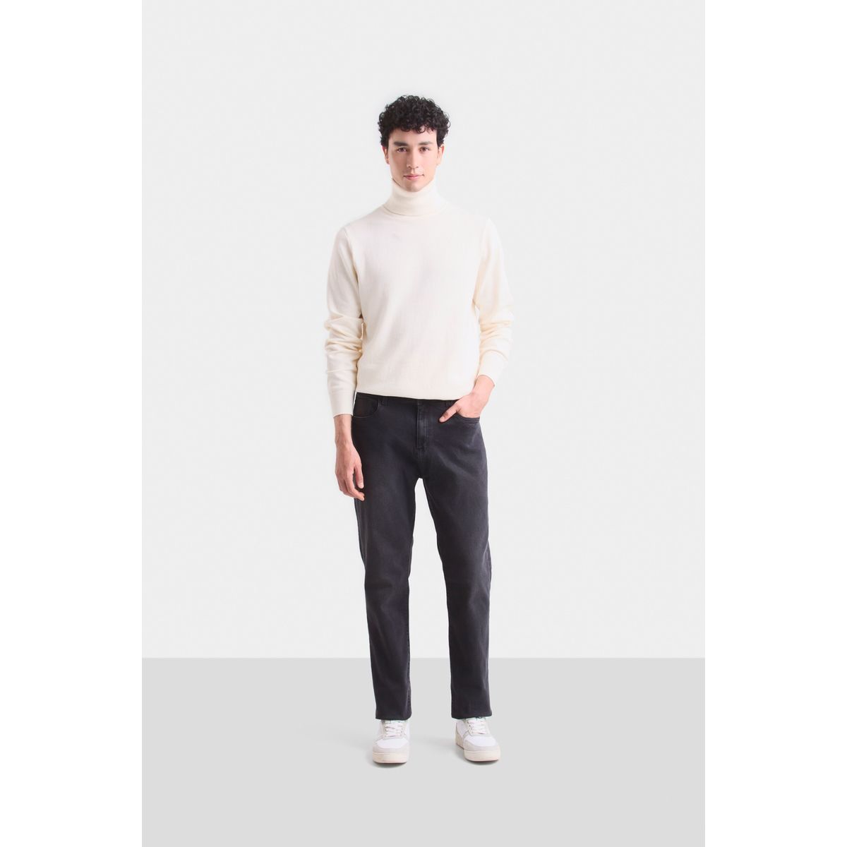 VELEZ - Vélez Jean Napo En Black Denim Hombre Semifit Gris