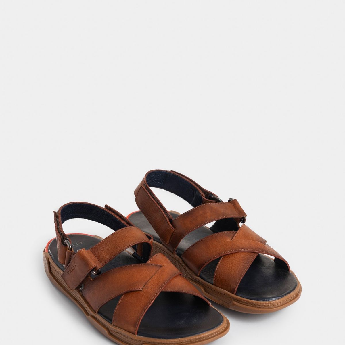 VELEZ - Vélez Sandalia Plana Monet Cuero Hombre Miel