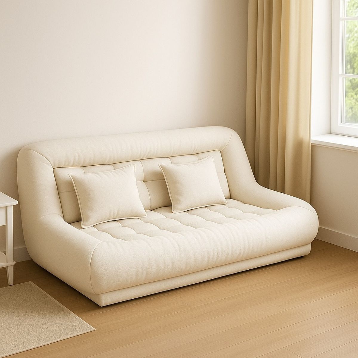 GENERICO - Sofa Cama Futon Estilo Japones Blanco