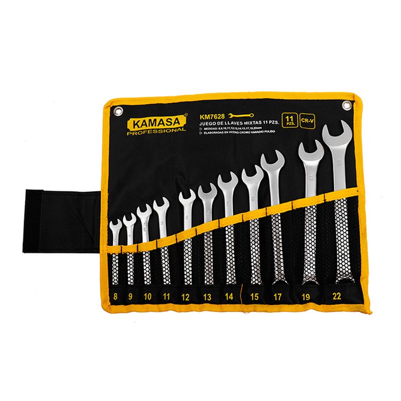 KAMASA - Juego de Llaves Mixta Kamasa 11Pcs 8-22Mm Cr-V KM7628