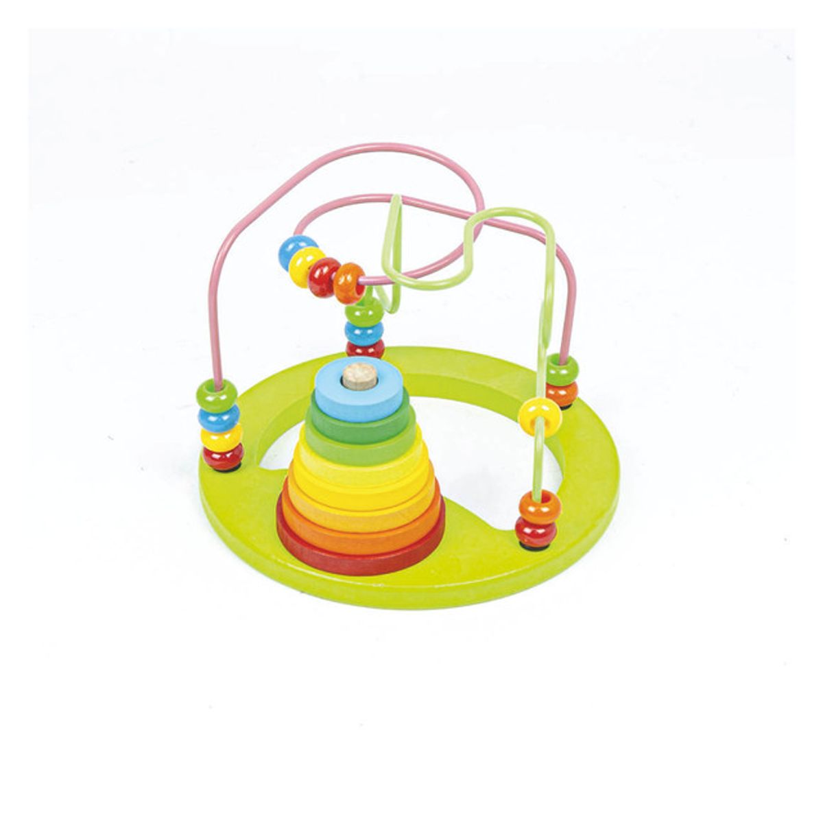 GENERICO - Juego Didáctico Montessori 2 en 1 Laberinto 3D Y Torre