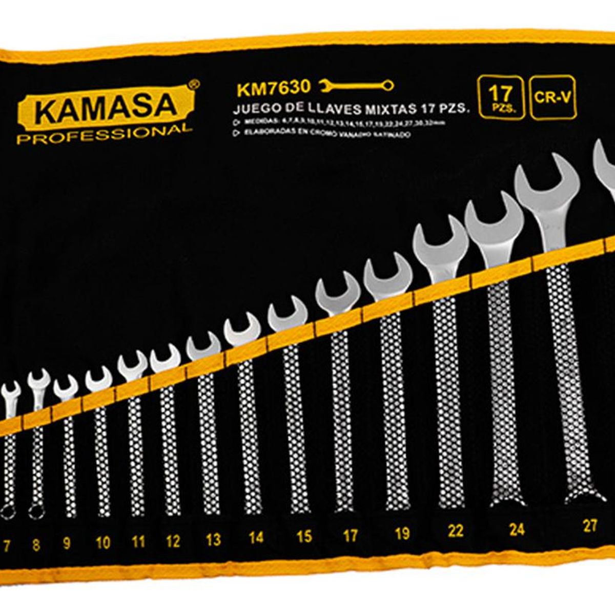 KAMASA - Juego de Llaves Mixta Kamasa 17 Pcs 6-32Mm Cr-V KM7630