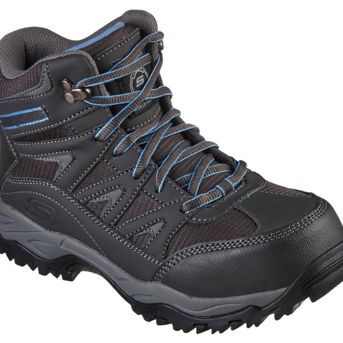 SKECHERS - BOTA DE SEGURIDAD POMERIA 108002-GYLB MUJER SKECHERS GRIS CELESTE