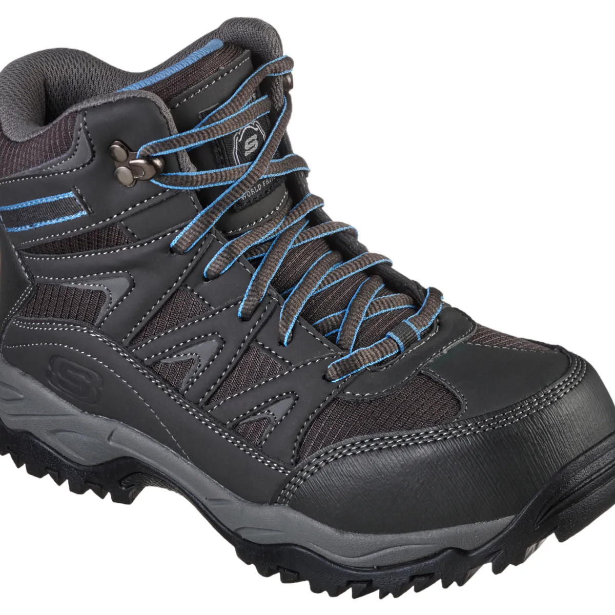 SKECHERS - BOTA DE SEGURIDAD POMERIA 108002-GYLB MUJER SKECHERS GRIS CELESTE