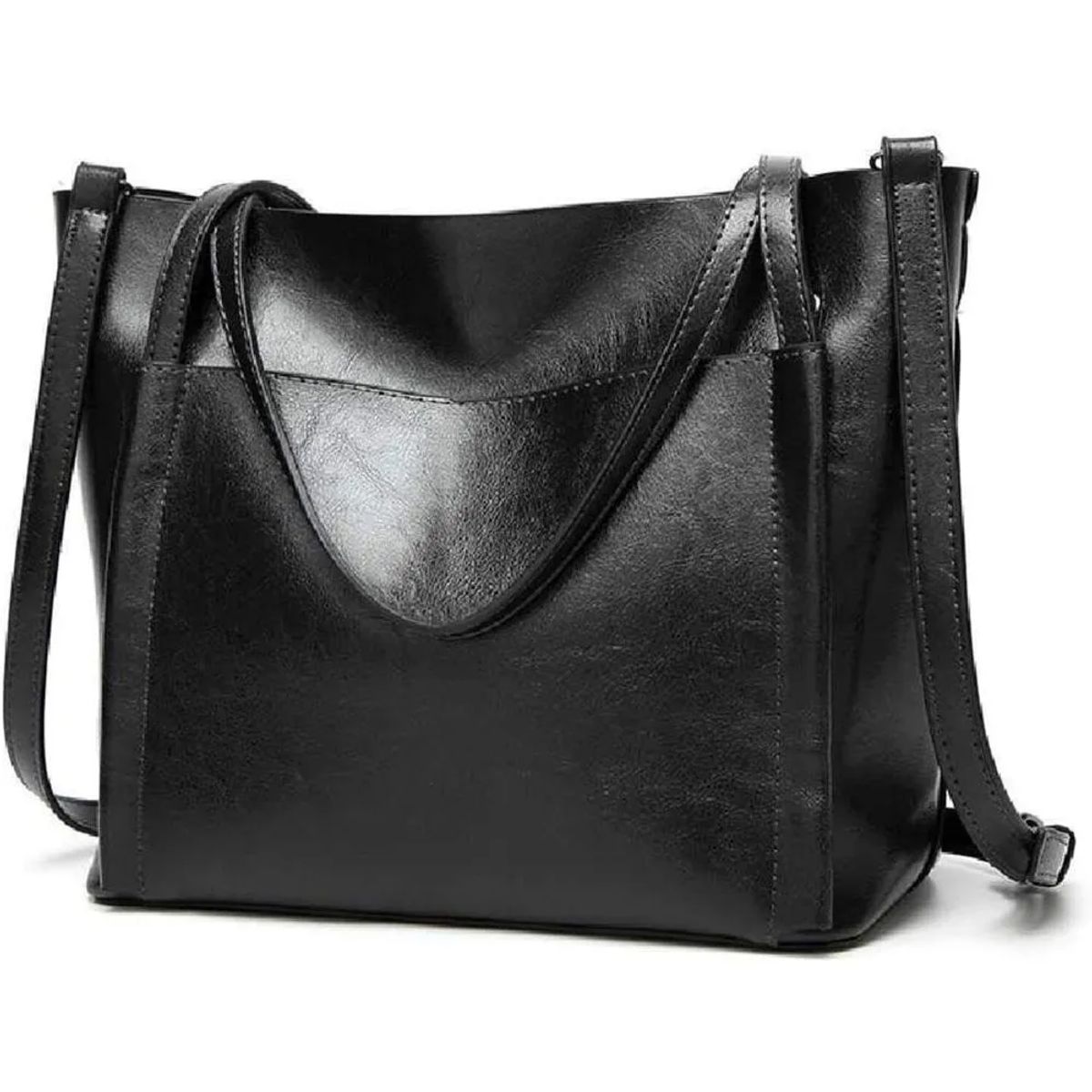 GENERICO - Bolso Elegante De Lujo  Para Dama Moderno  Casual Cartera Cuero  - Negro