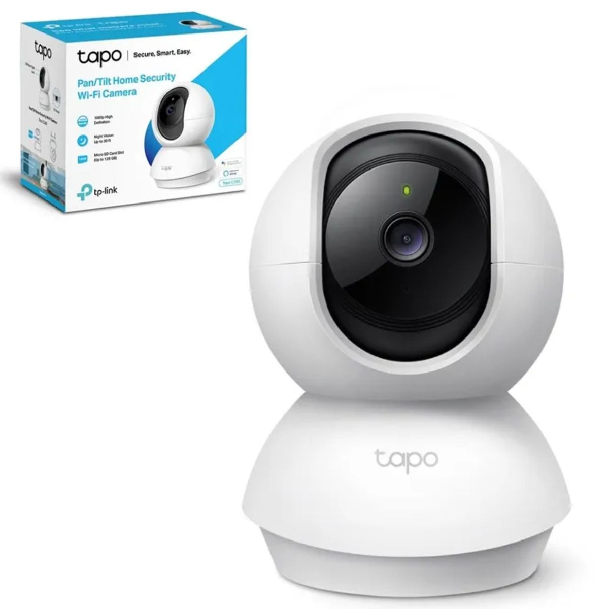 TP LINK - Camara de Seguridad  wi-fi 1080p full hd interior giratoria TAPO C200 TP LINK