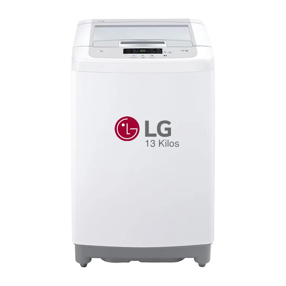 LG - Lavadora LG 13 kg Carga Superior Smart Inverter TurboDrum WT13WPBK Blanco