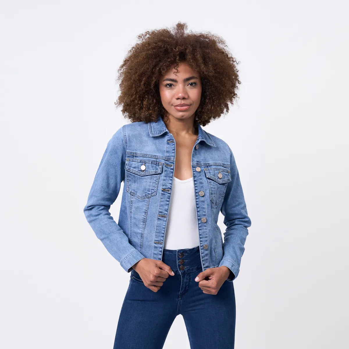 BRONCO - CASACA BRONCO MUJER GI24TEJAS DENIM CONFORT