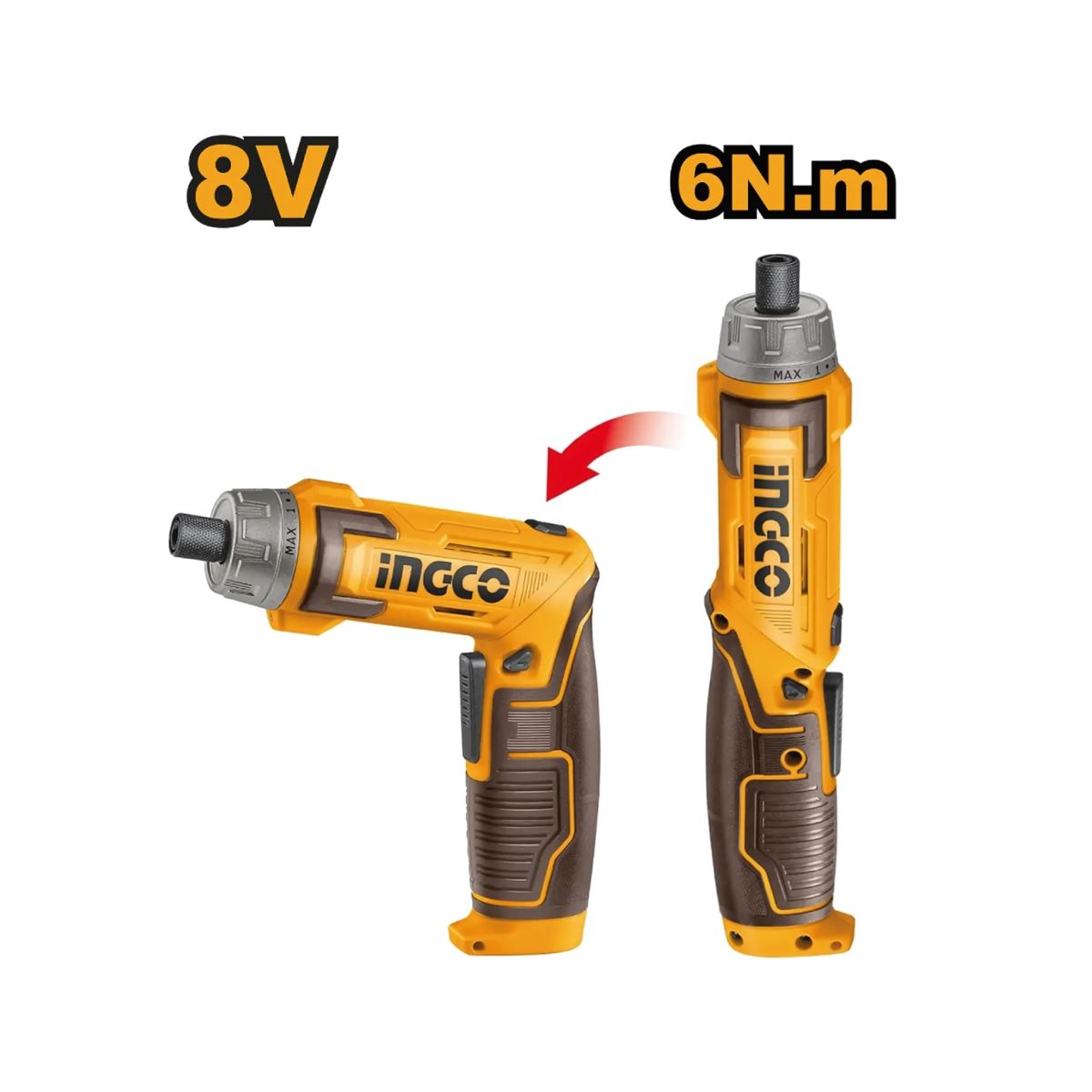 INGCO TOOLS - DESTORNILLADOR INALAMBRICO 8V 6NM INGCO