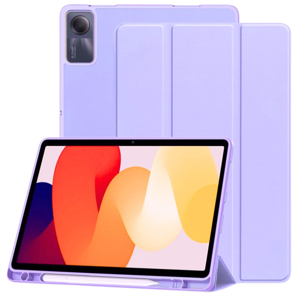 GENERICO - Funda Smart Case Portapencil Para Xiaomi Pad SE 11 - LILA