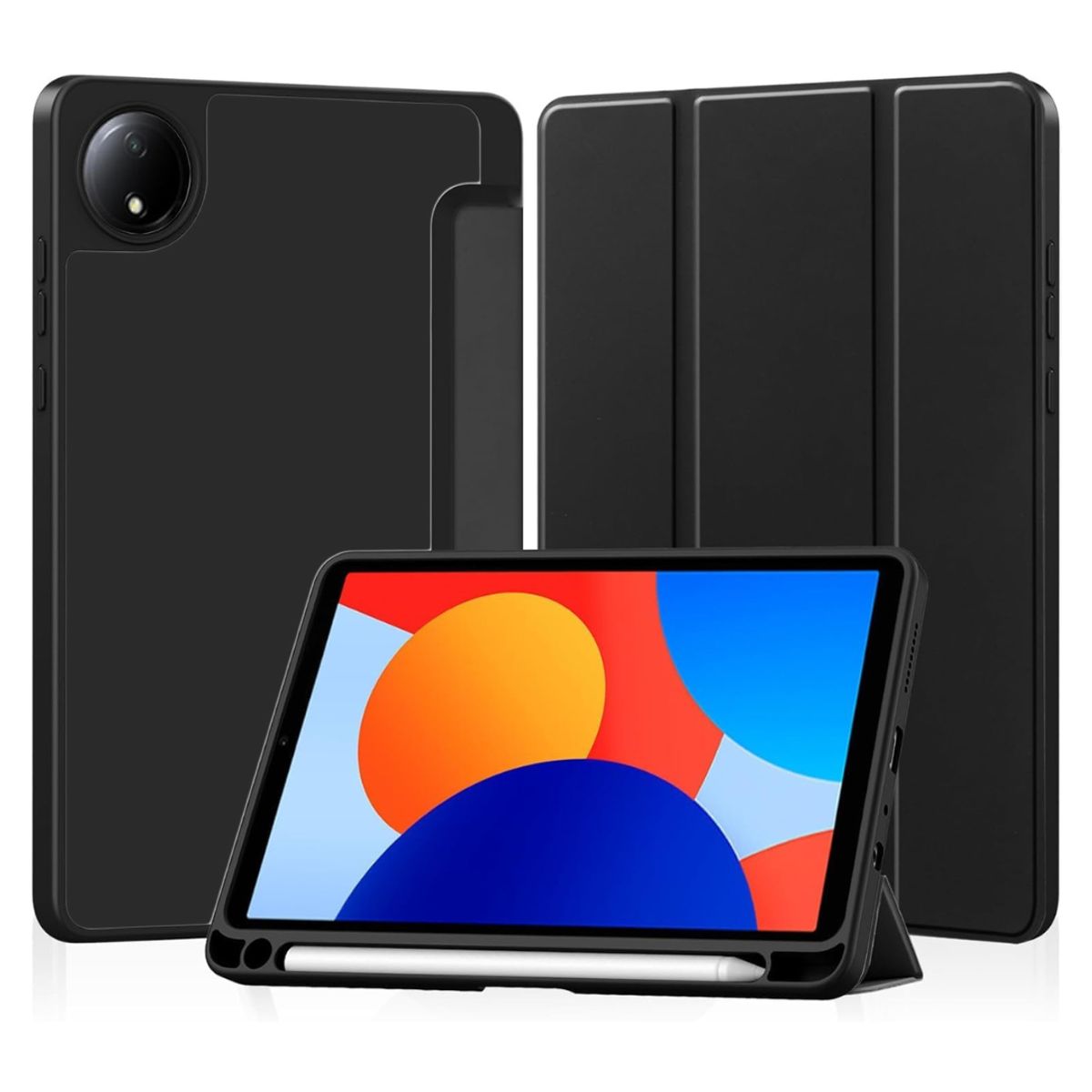 GENERICO - Funda Smart Case Portapencil Para Xiaomi Pad SE 8 .7" - NEGRO