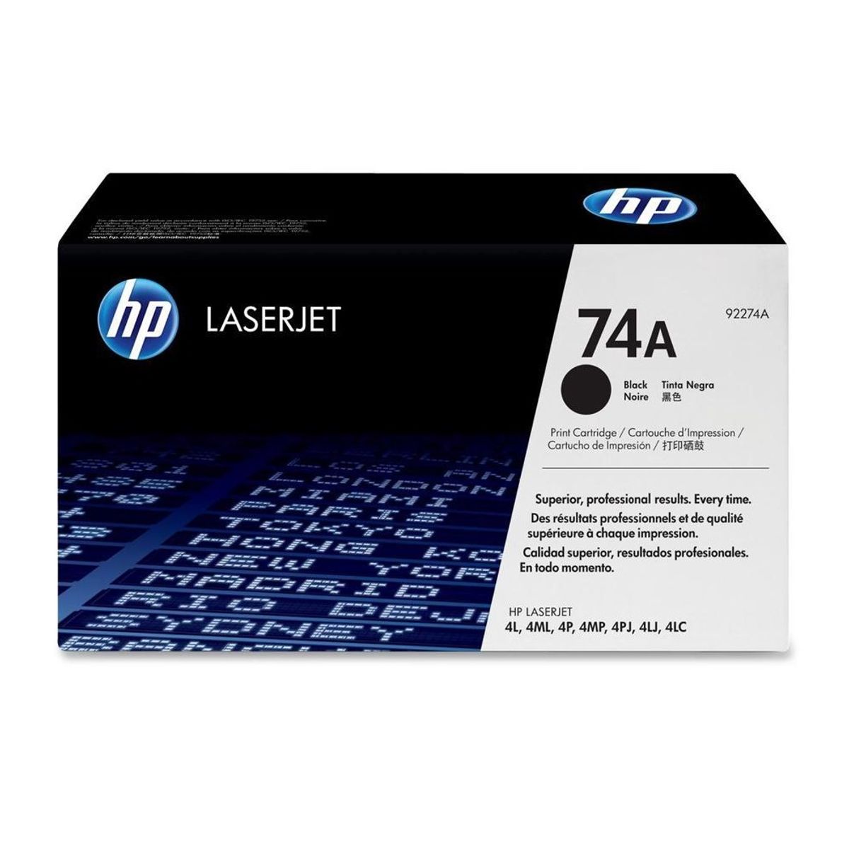 HP - TONER HP 74A NEGRO 92274A LJ 4L 4P 4MP 4ML ORIGINAL