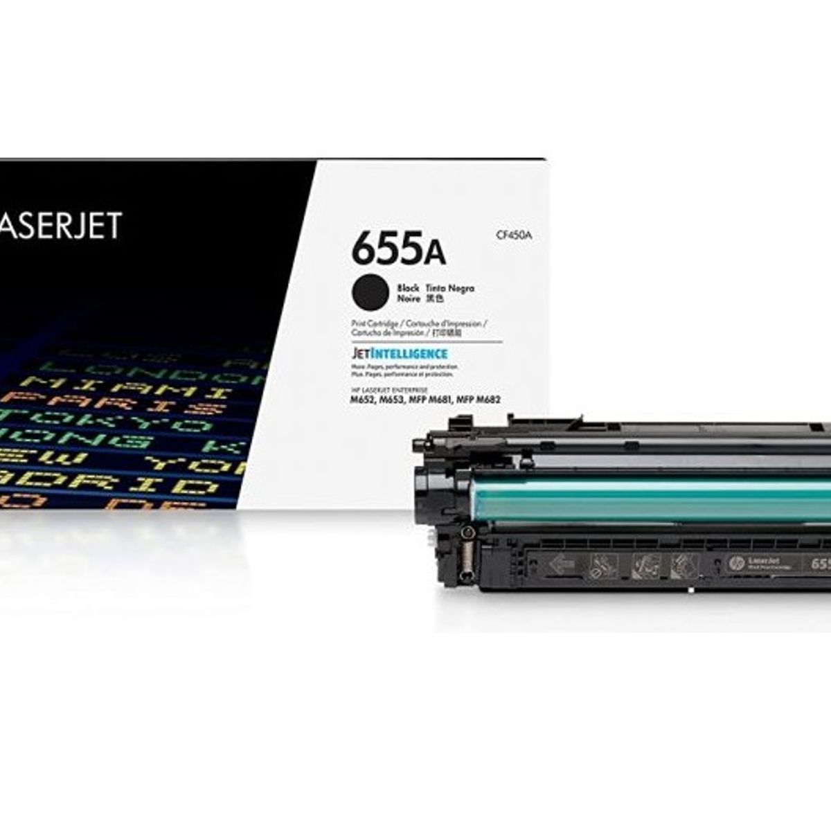 HP - TONER HP 655A NEGRO CF450A LJE M652 M681 ORIGINAL