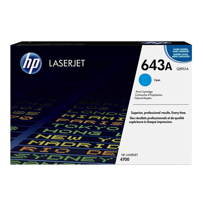 HP - TONER HP 643A CIAN Q5951A LJ 4700 ORIGINAL