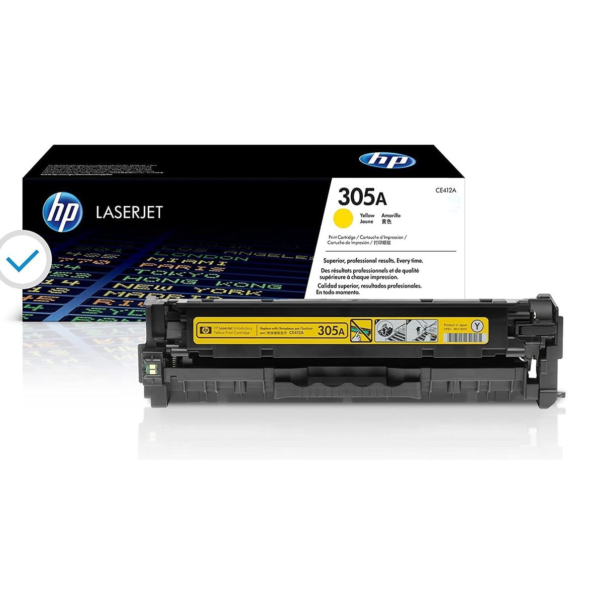HP - TONER HP 305A AMARILLO CE412A LJP 300 400 ORIGINAL