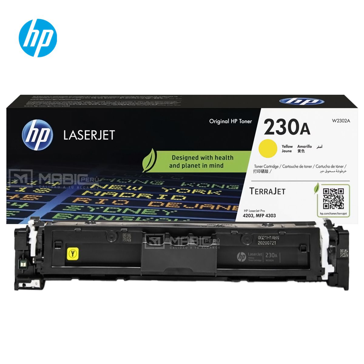 HP - TONER HP 230A AMARILLO W2302A LJ 4203 MFP 4303 ORIGINAL