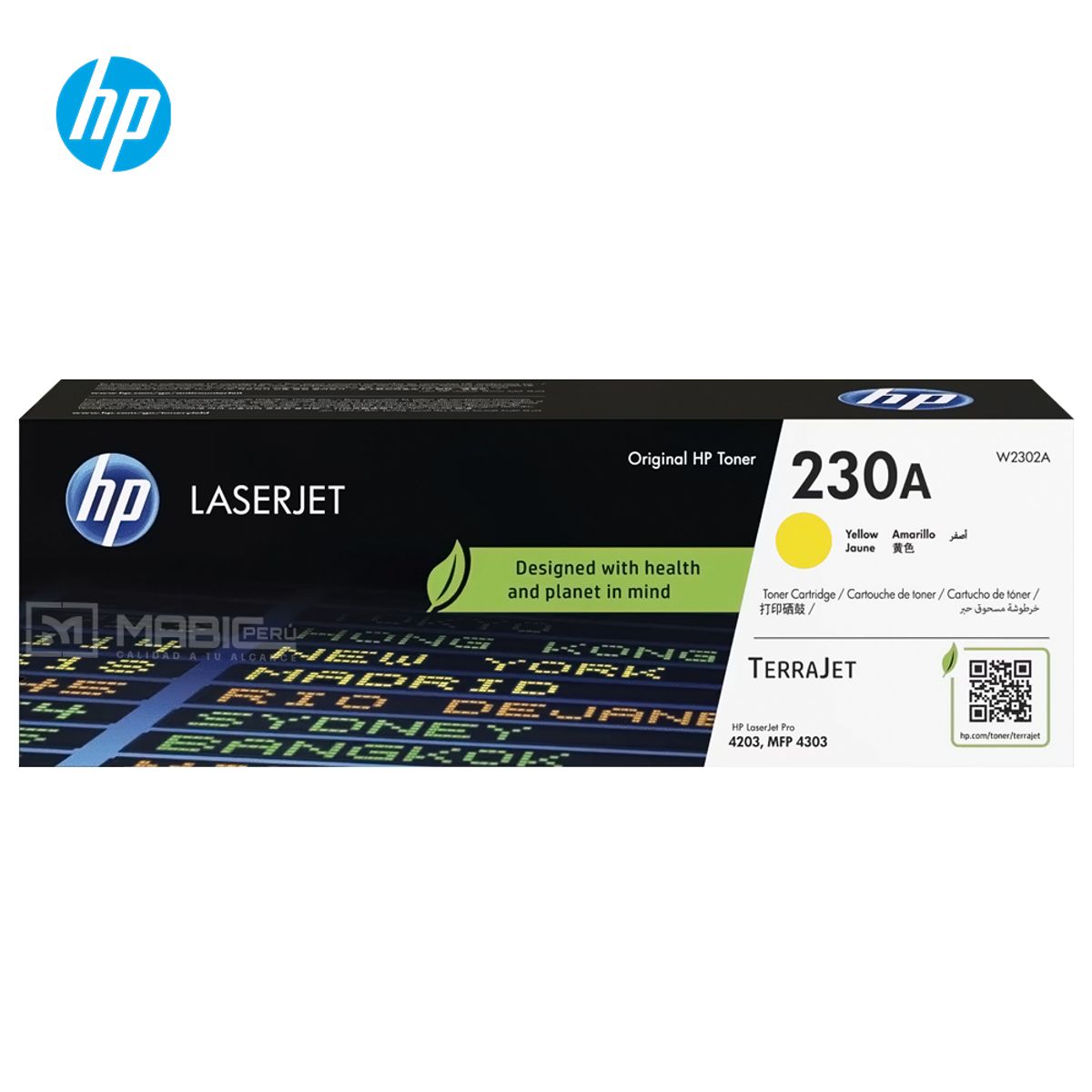 HP - TONER HP 230A AMARILLO W2302A LJ 4203 MFP 4303 ORIGINAL
