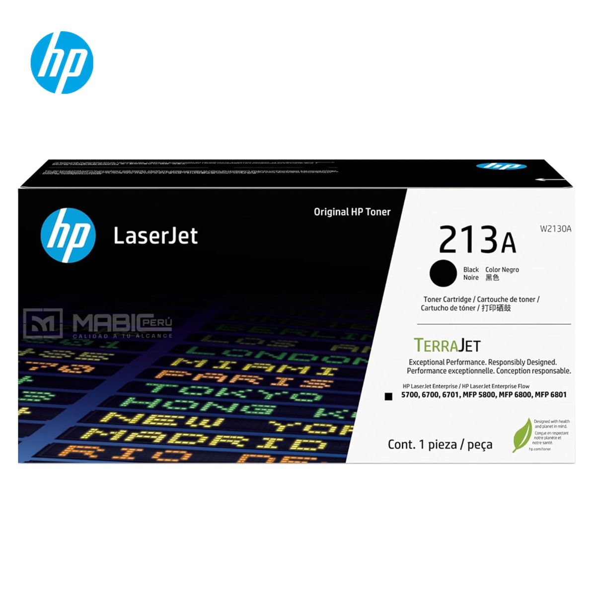 HP - TONER HP 213A NEGRO W2130A LJ 5700 5800 6700 6800 ORIGINAL