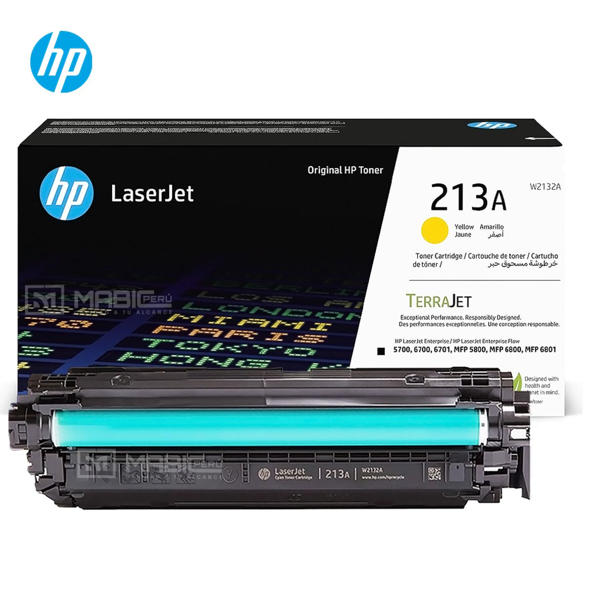 HP - TONER HP 213A AMARILLO W2132A LJ 5700 5800 6700 6800 ORIGINAL