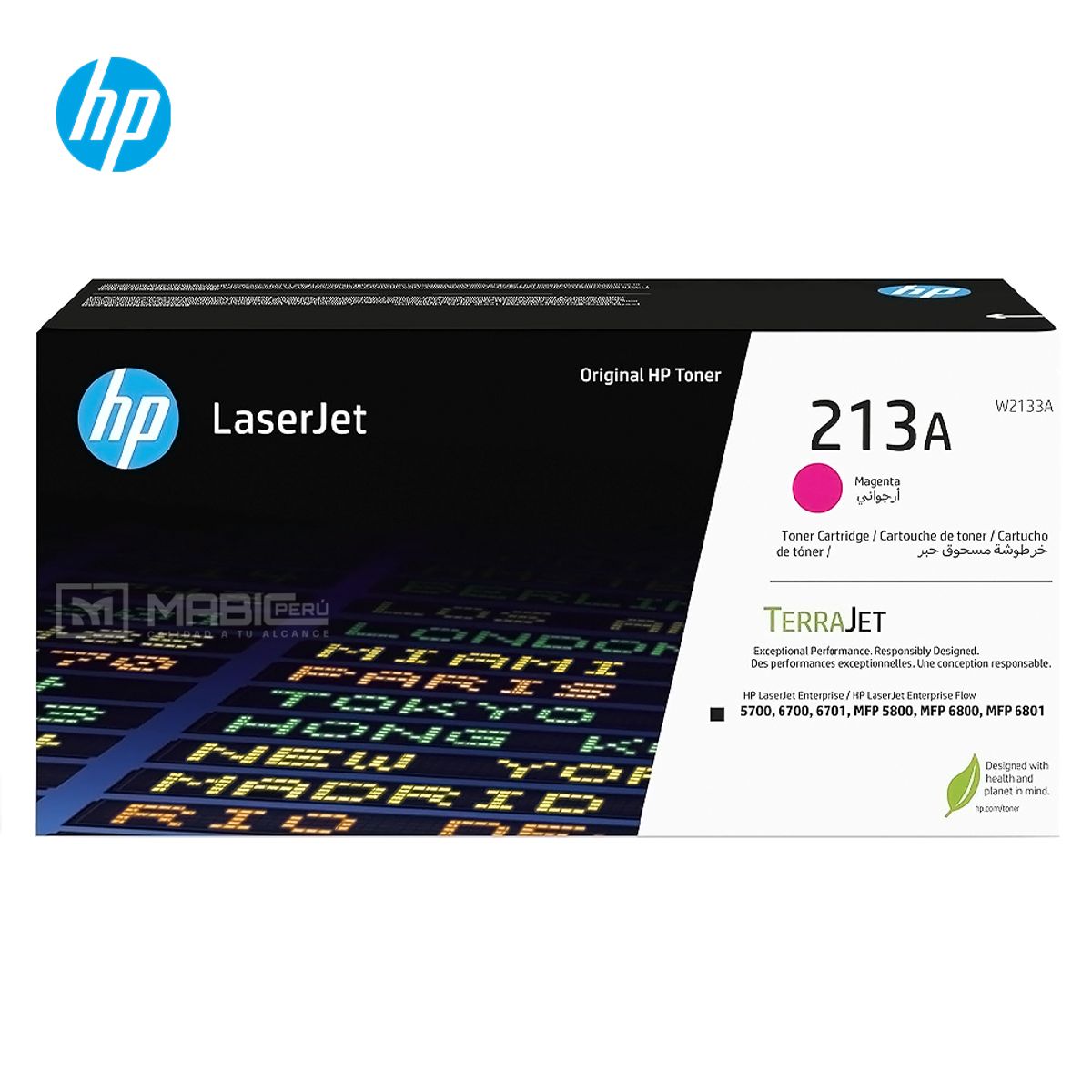 HP - TONER HP 213A MAGENTA W2133A LJ 5700 5800 6700 6800 ORIGINAL