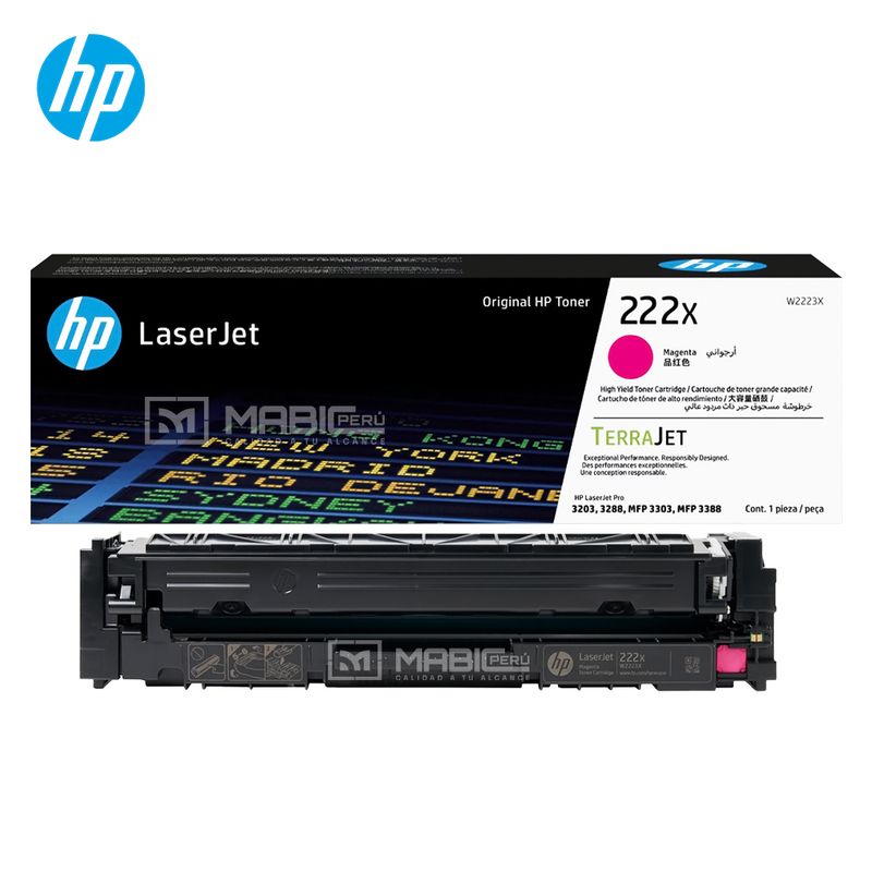 HP - TONER HP 222X MAGENTA W2223X LJP 3303 3201 3204 3288 ORIGINAL