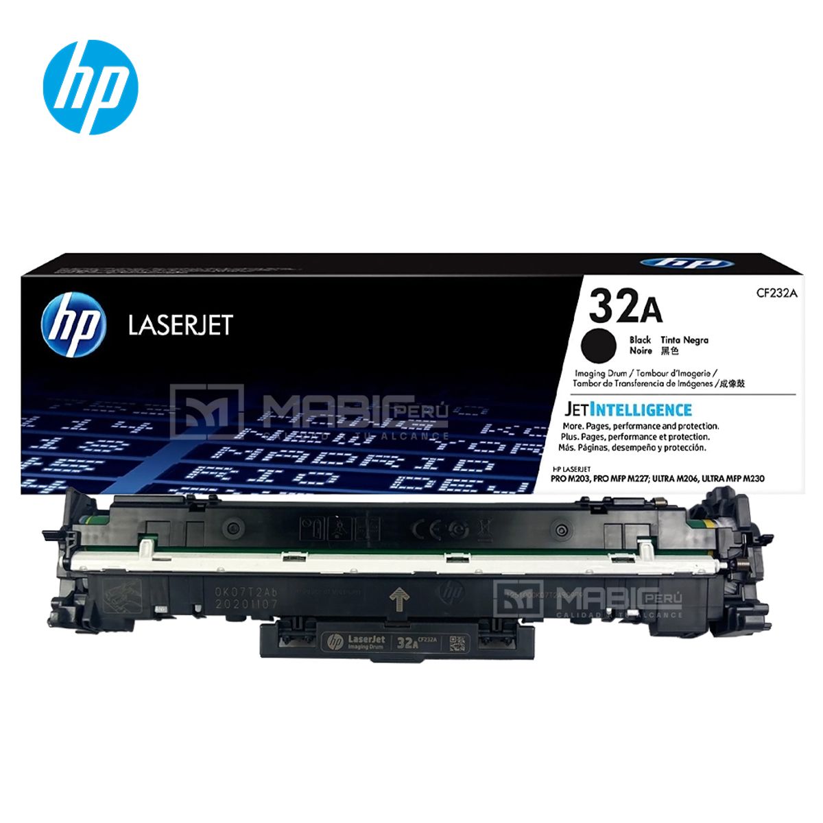 HP - TAMBOR DRUM HP 32A NEGRO CF232A LJP M203 M227 ORIGINAL