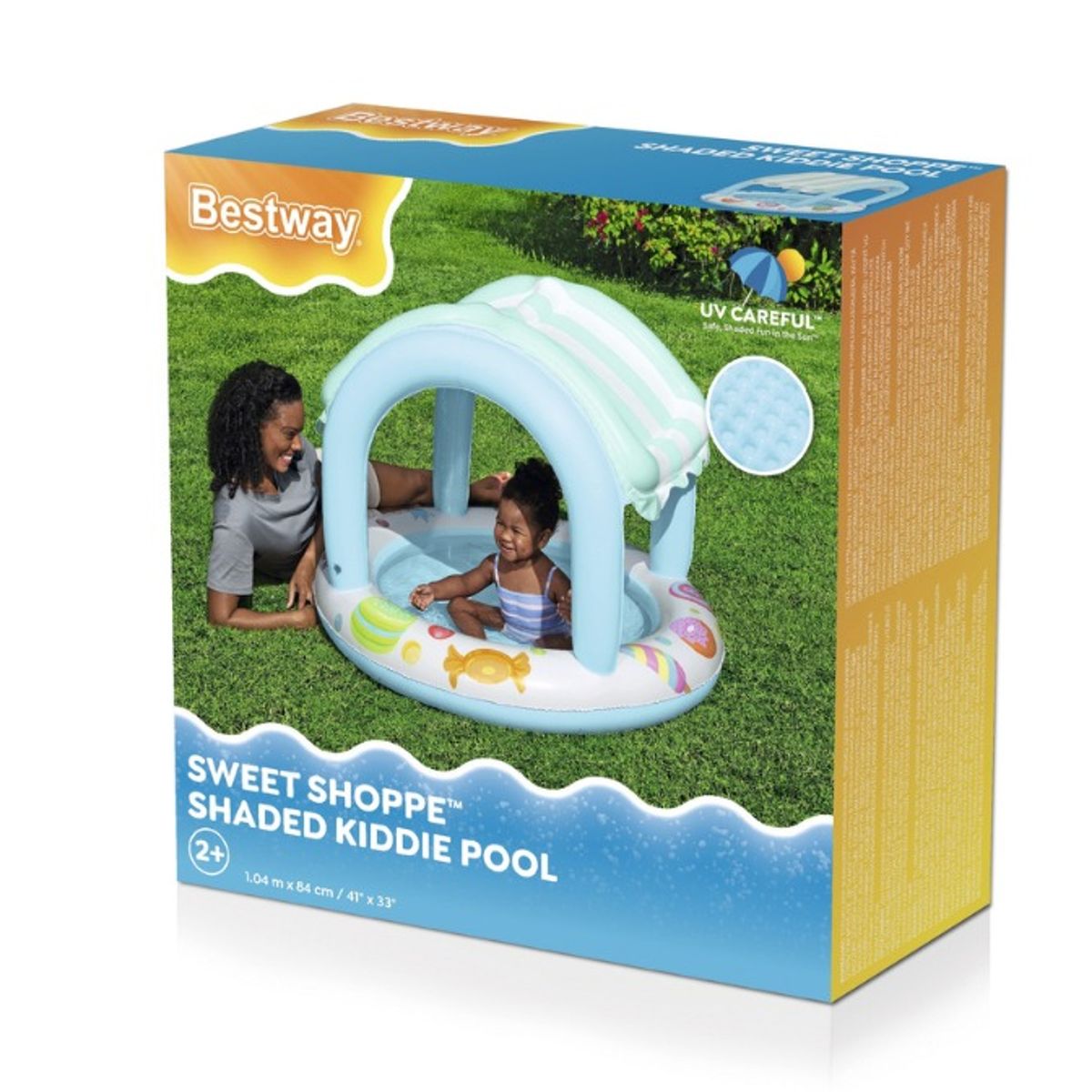 BESTWAY - Piscina inflable para jardín con cubierta Bestway
