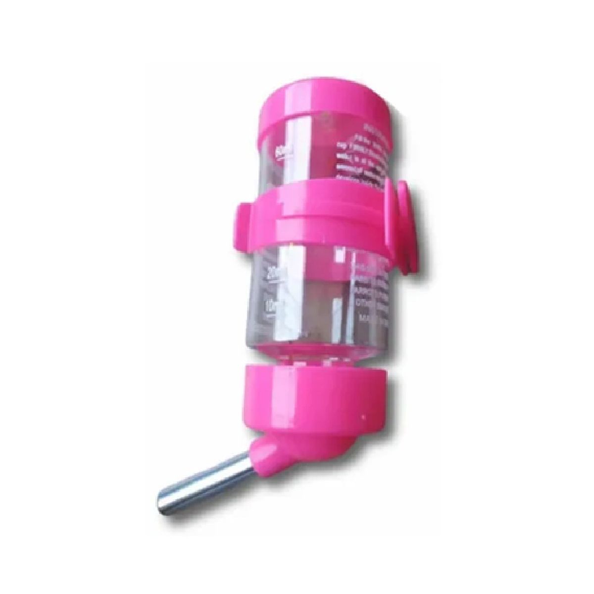 GENERICO - Bebedero de botella para hamster con válvula 80ml fucsia