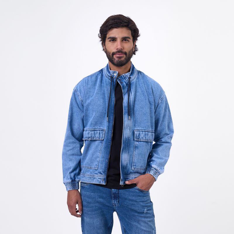 BRONCO - CASACA IP25RODDO DENIM - BIO BLEACH