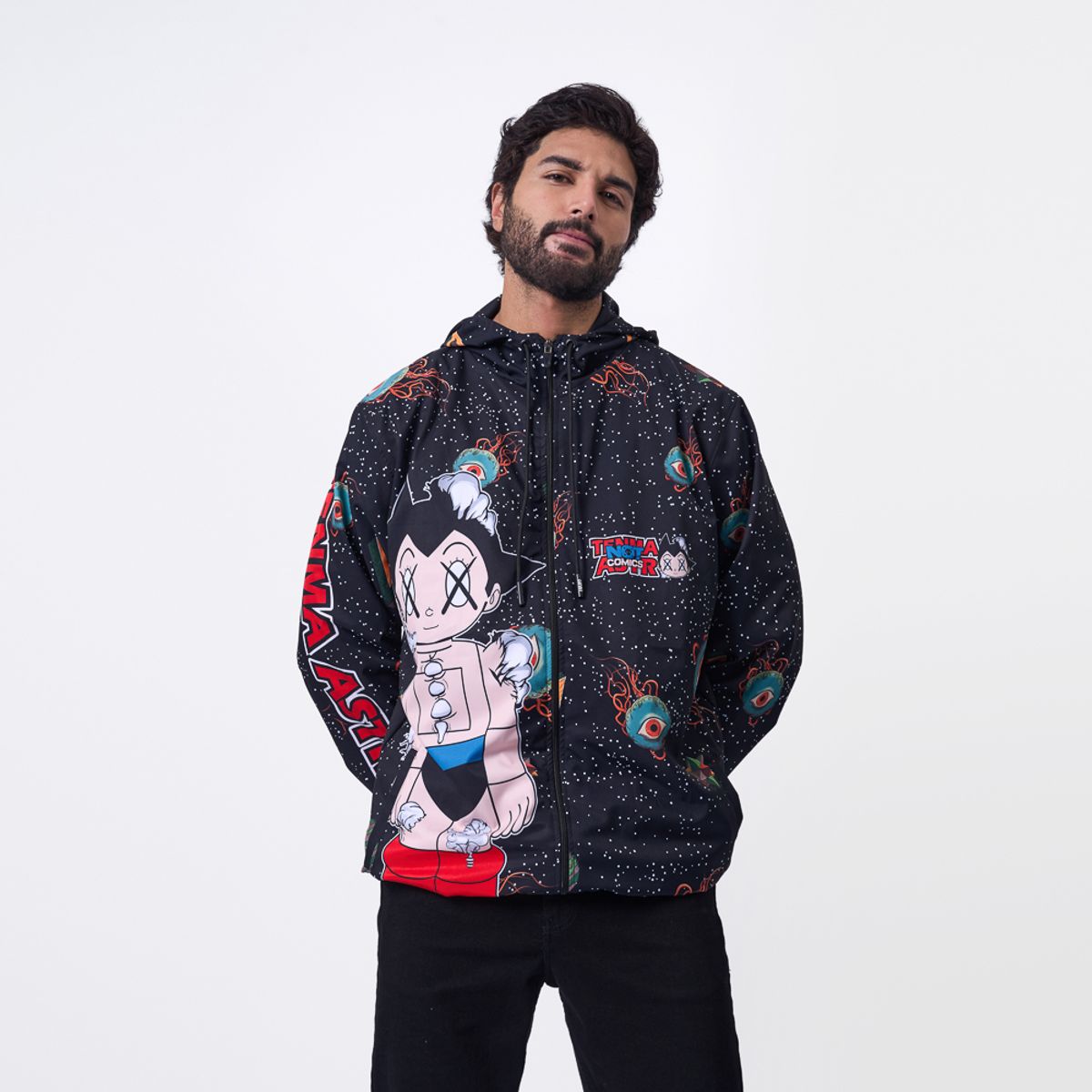 1921 - CASACA CI24/AXTROXZ  N.C NOVAK REPEL - PRINT NEGRO