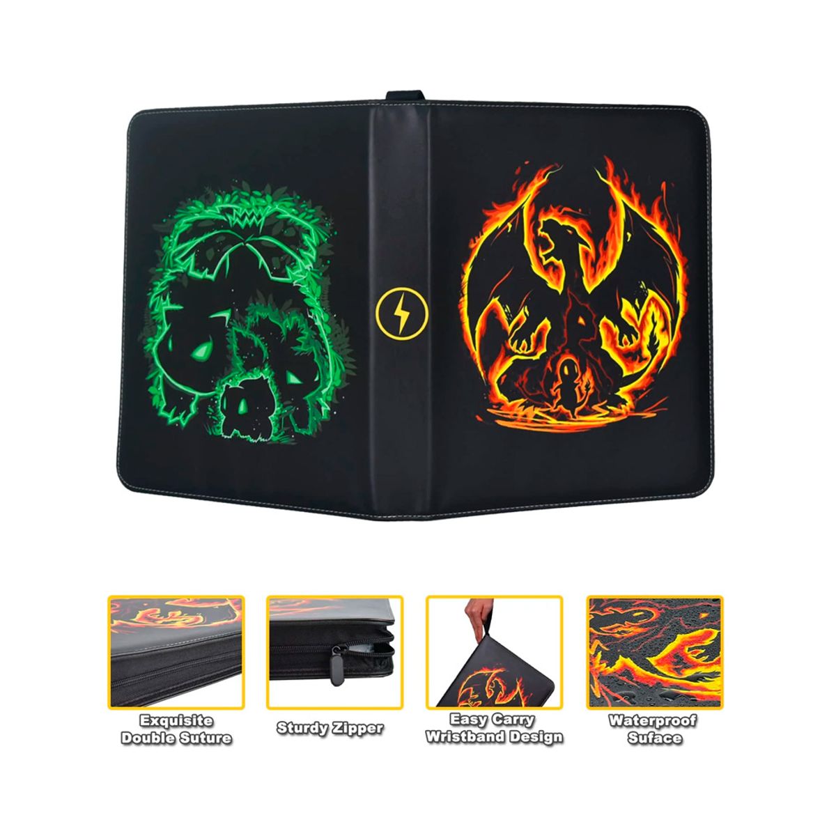 POKEMON - Pokemon Folder 9 Pocket 900 Cartas Charizard Venasaur