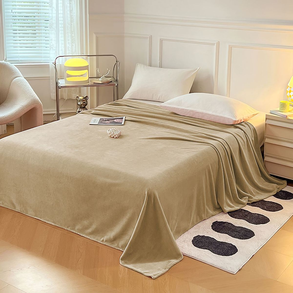 GENERICO - MANTA PIEL DE DURAZNO  2 PLZ