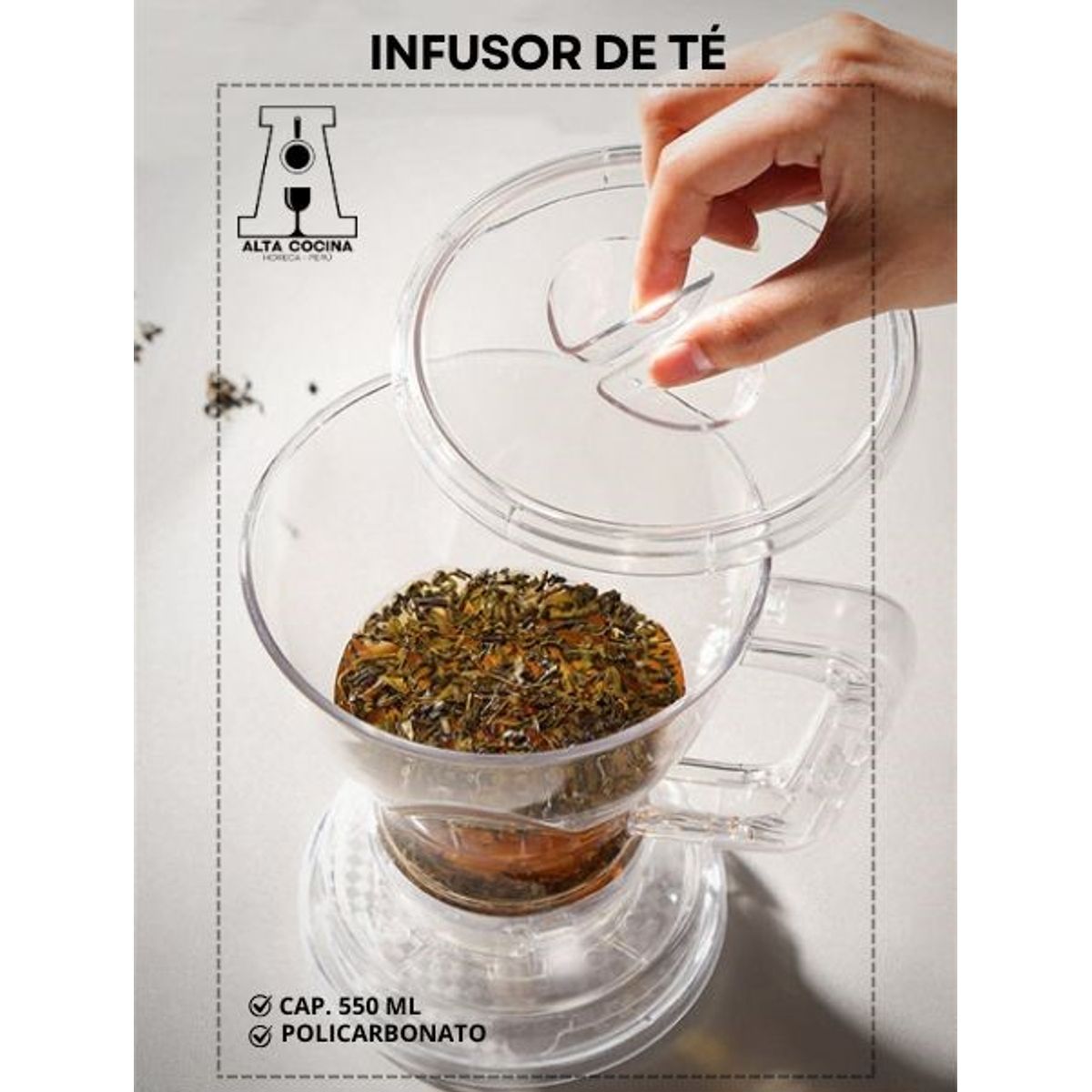 GENERICO - JARRA INFUSORA PARA HACER TÉ 500 ML  MAGIC TEA  COLOR TRANSPARENTE