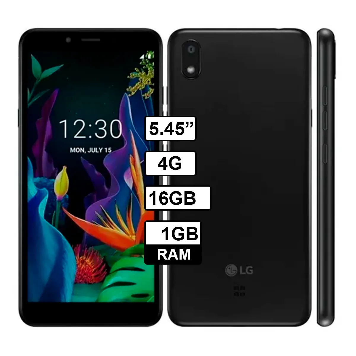 LG - Celular LG K20 - 1GB RAM - 16GB Color Negro