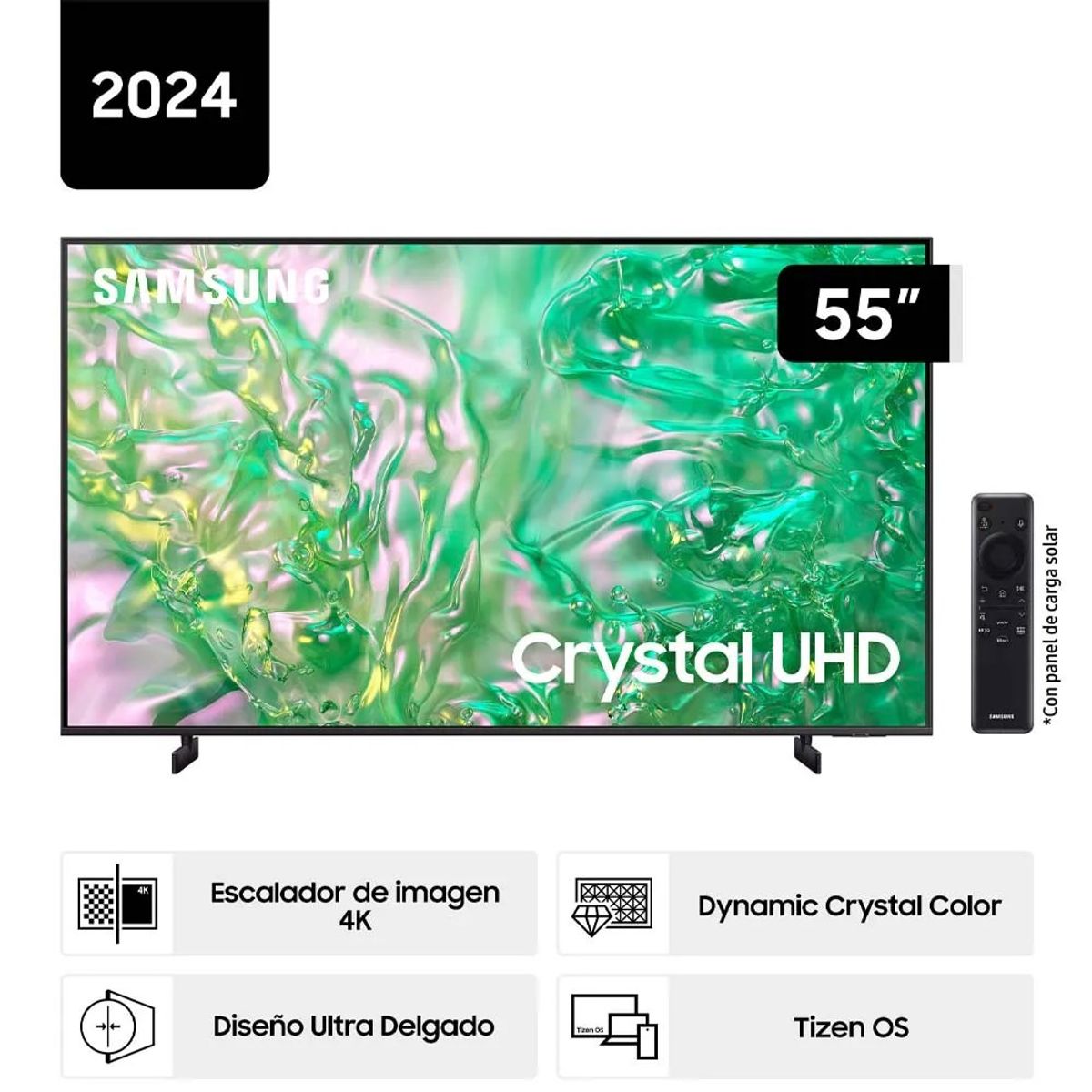SAMSUNG - TELEVISOR SAMSUNG 55 CRYSTAL UHD 4K SMART TV UN55DU8000GXPE