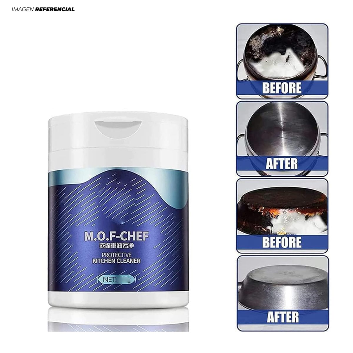 GENERICO - Limpiador en Polvo Quita Grasa para Cocina-Chano