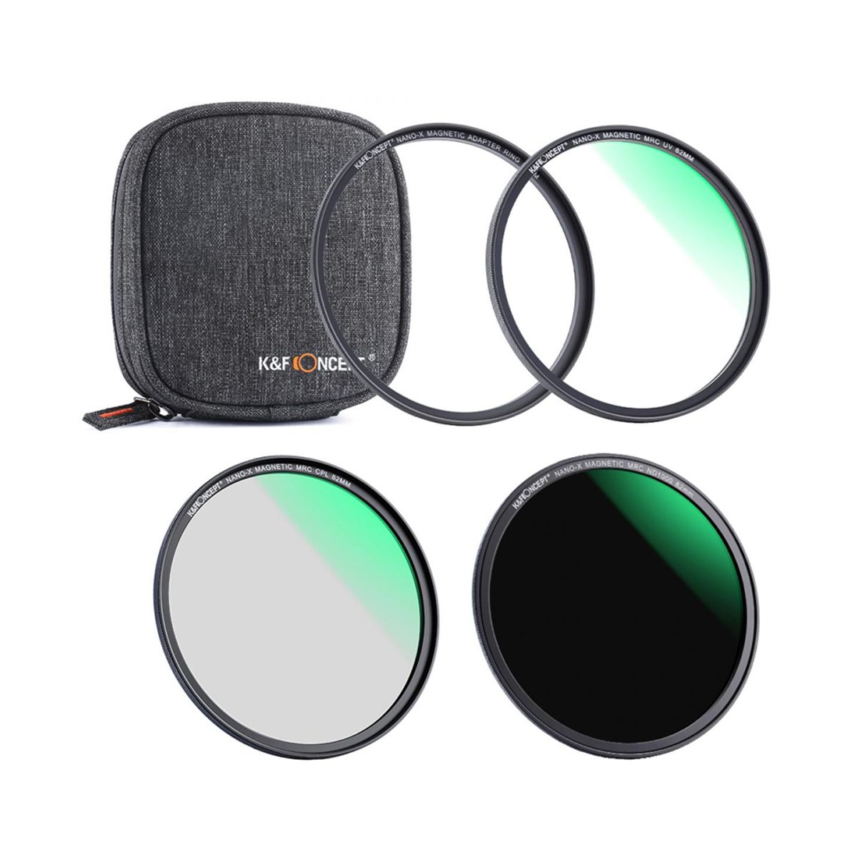 K&F CONCEPT - FILTRO K&F CONCEPT 3 EN 1 MAGNETICO MCUV+CPL+ND1000 62MM SKU.1653