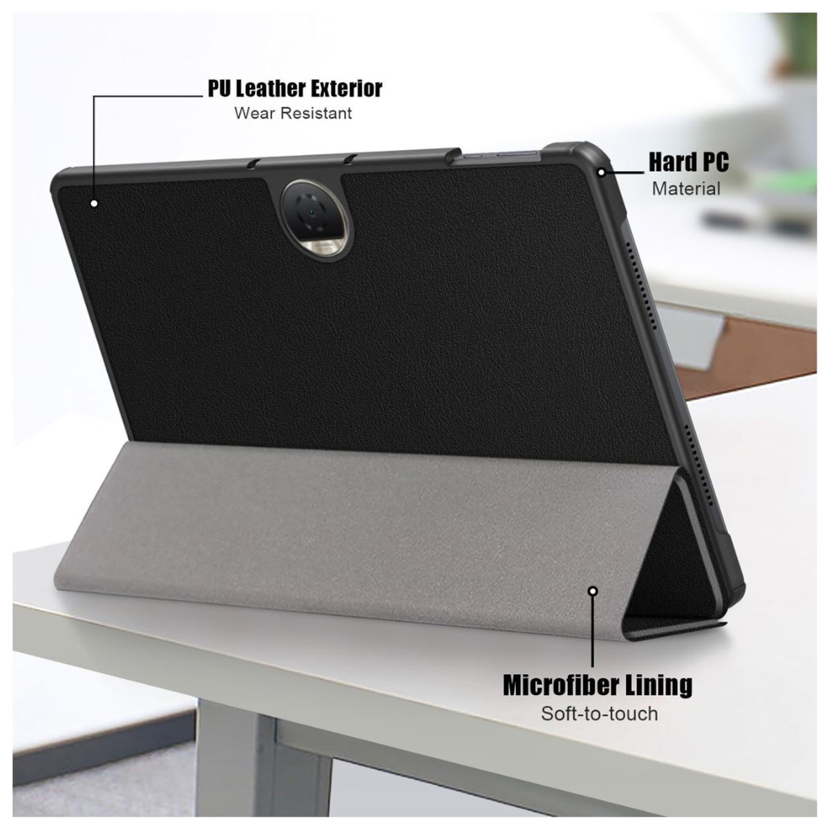 GENERICO - Funda Protector imantado para Honor PAD 9 12. 1" - Negro