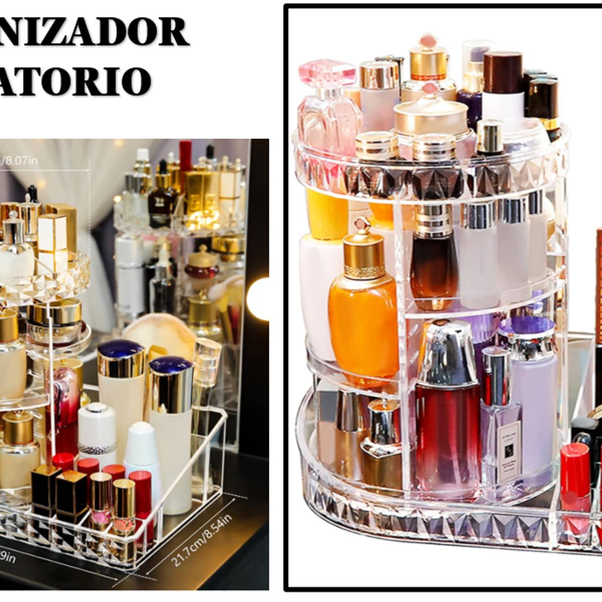 GENERICO - ORGANIZADOR GIRATORIO DE MAQUILLAJE